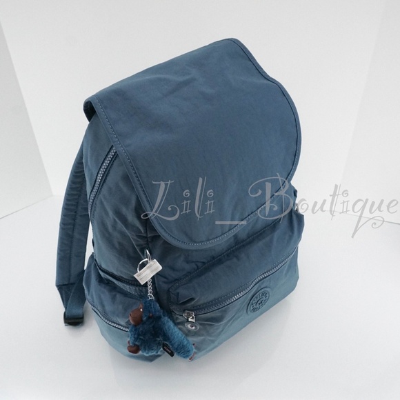 Kipling Ezra Travel Bag School Backpack Polyamide BP4387 Delicate Blue NWT $119